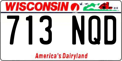 WI license plate 713NQD