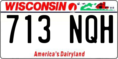 WI license plate 713NQH