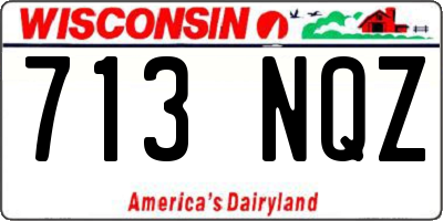 WI license plate 713NQZ