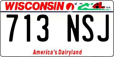 WI license plate 713NSJ