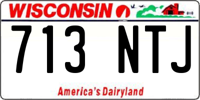 WI license plate 713NTJ