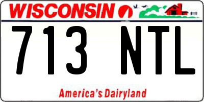WI license plate 713NTL