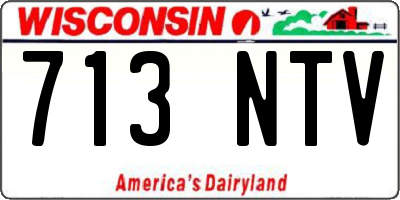 WI license plate 713NTV