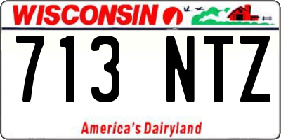 WI license plate 713NTZ