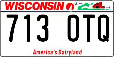 WI license plate 713OTQ