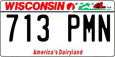 WI license plate 713PMN