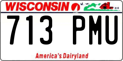 WI license plate 713PMU