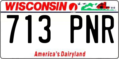 WI license plate 713PNR