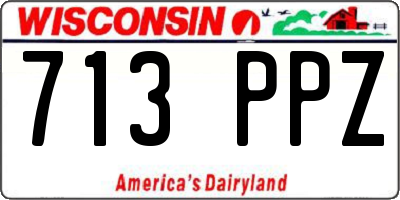 WI license plate 713PPZ