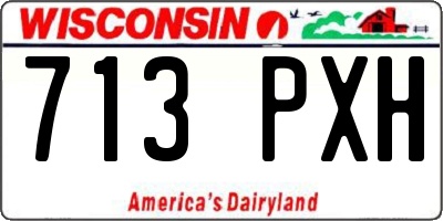 WI license plate 713PXH