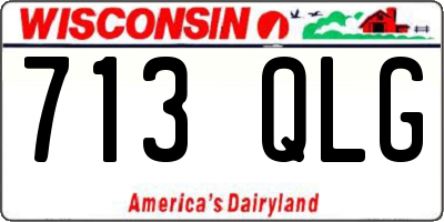 WI license plate 713QLG