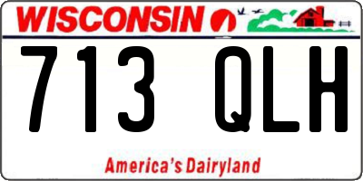 WI license plate 713QLH