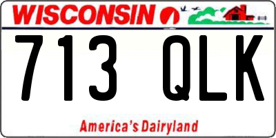 WI license plate 713QLK