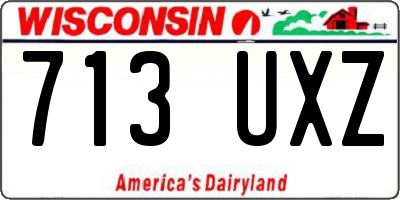 WI license plate 713UXZ