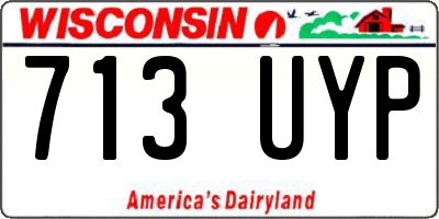 WI license plate 713UYP