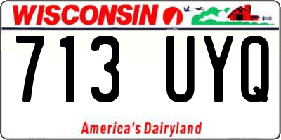 WI license plate 713UYQ