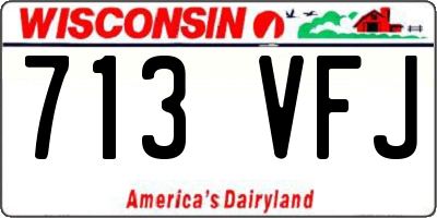 WI license plate 713VFJ