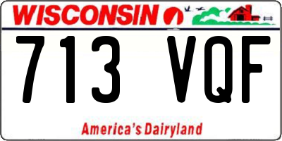 WI license plate 713VQF