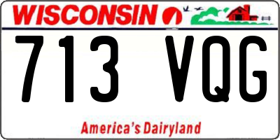 WI license plate 713VQG