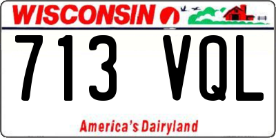 WI license plate 713VQL