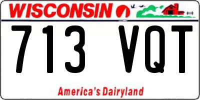 WI license plate 713VQT