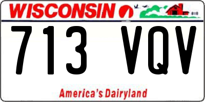 WI license plate 713VQV