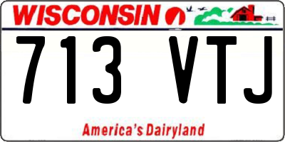 WI license plate 713VTJ