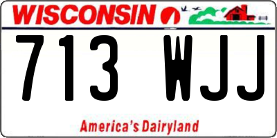 WI license plate 713WJJ