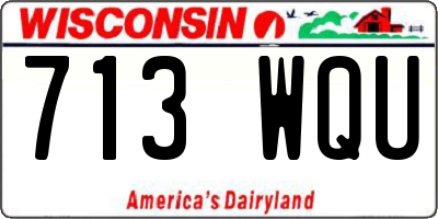 WI license plate 713WQU