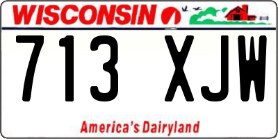 WI license plate 713XJW