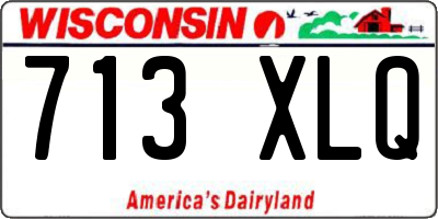 WI license plate 713XLQ