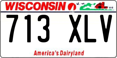 WI license plate 713XLV