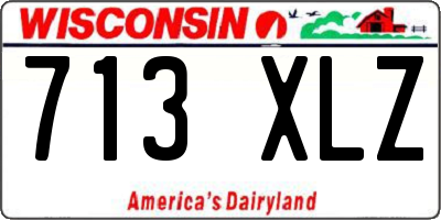 WI license plate 713XLZ