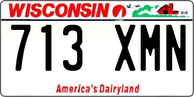 WI license plate 713XMN