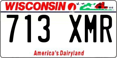 WI license plate 713XMR
