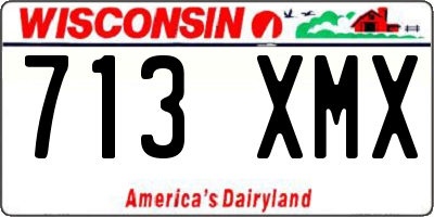 WI license plate 713XMX