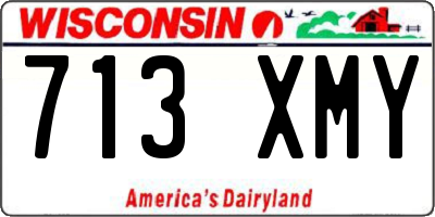 WI license plate 713XMY
