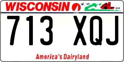 WI license plate 713XQJ