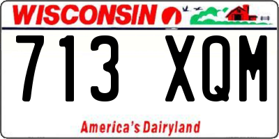 WI license plate 713XQM
