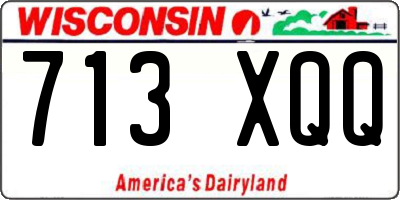 WI license plate 713XQQ