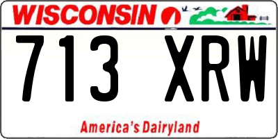 WI license plate 713XRW