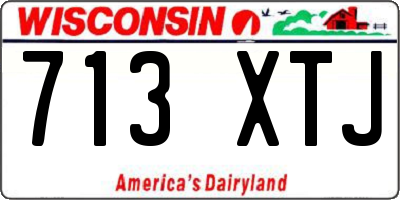 WI license plate 713XTJ