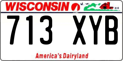 WI license plate 713XYB