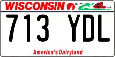 WI license plate 713YDL