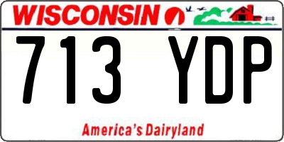 WI license plate 713YDP