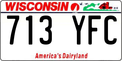 WI license plate 713YFC