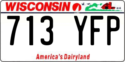 WI license plate 713YFP