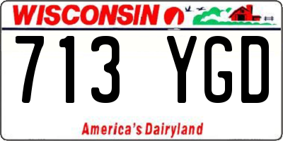 WI license plate 713YGD