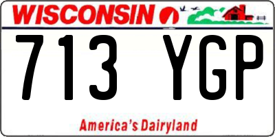 WI license plate 713YGP