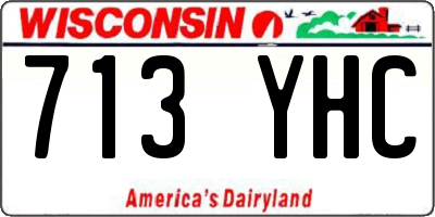 WI license plate 713YHC